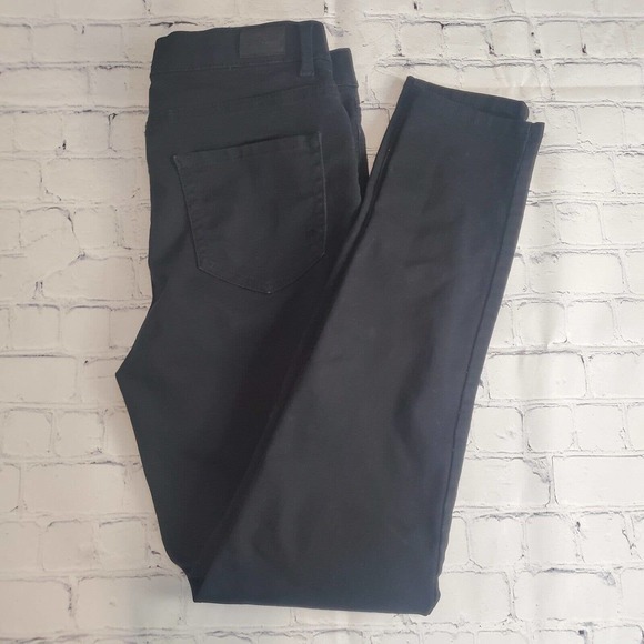 Vintage‎ Jordache Jeans Juniors Size 18 Black Super Skinny Snap Button Closure - Picture 1 of 9